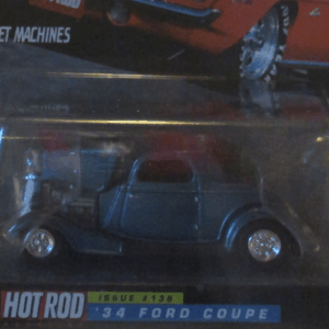 Racing Champions Hot Rod Magazine 1934 Ford Coupe Blue #138