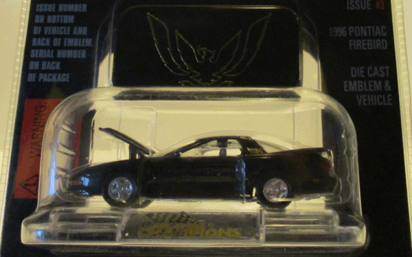 Racing Champions Mint Edition 1996 Chevy Camaro Black Issue #3 - Image 3