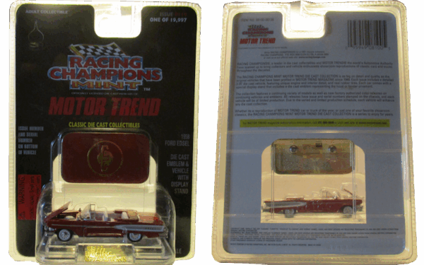 Racing Champions Mint Motor Trend 1958 Ford Edsel Red #110 - Image 2