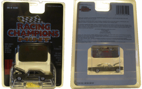 Racing Champions Mint 1968 Plymouth Gold #90 - Image 2
