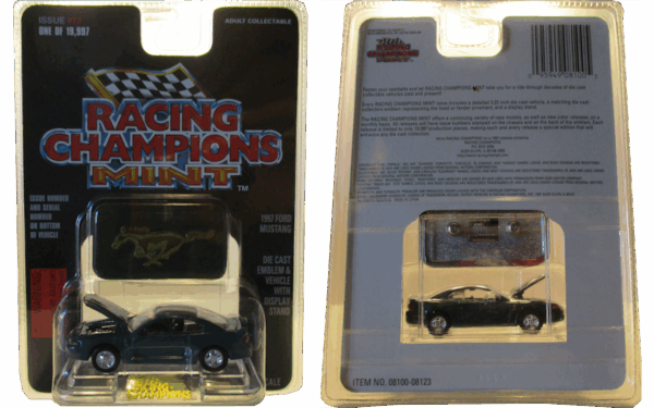 Racing Champions Mint 1997 Ford Mustang Green #73 - Image 2