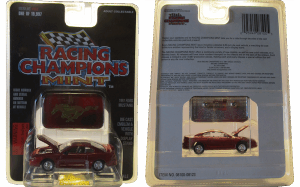 Racing Champions Mint 1997 Ford Mustang Red #62 - Image 2