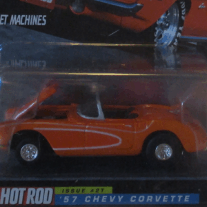 Racing Champions Hot Rod Magazine '57 Chevy Corvette Orange Issue #2T
