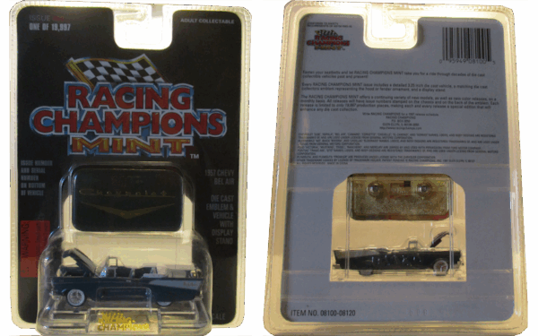 Racing Champions Mint 1957 Chevy Bel Air Blue #89 - Image 2