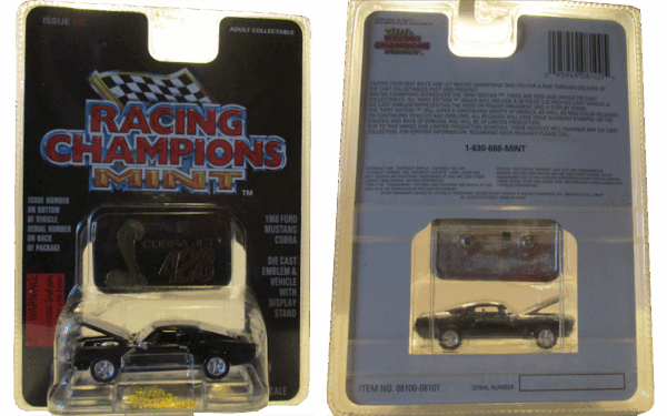 Racing Champions Mint 428 Cobra Jet Black #55 - Image 2