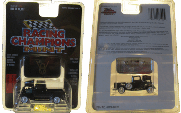 Racing Champions Mint 1935 Ford Pickup Black #66 - Image 2