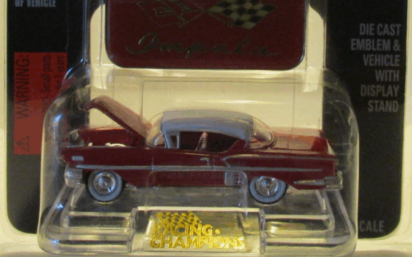 Racing Champions Mint 1958 Chevy Impala SS Red/White #77